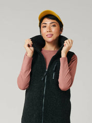 Fleece vest black