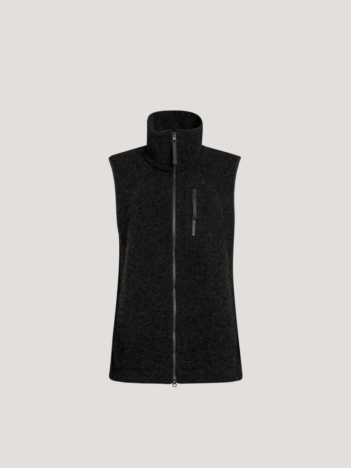 Fleece vest black