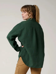 Fredrika linen shirt green