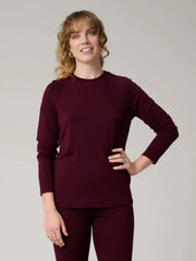 Ingrid merino long sleeve burgundy