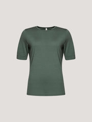 Ingrid merino short sleeve green